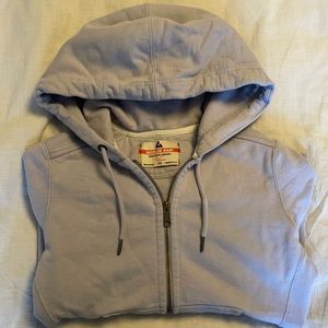 American Giant women’s lavender classic full-zip hoodie, XS